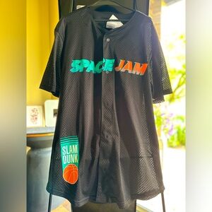 NEW Rue21 Black Mesh Space Jam Jersey